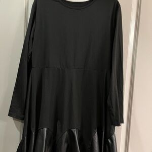 SHEIN Black Midi Dress